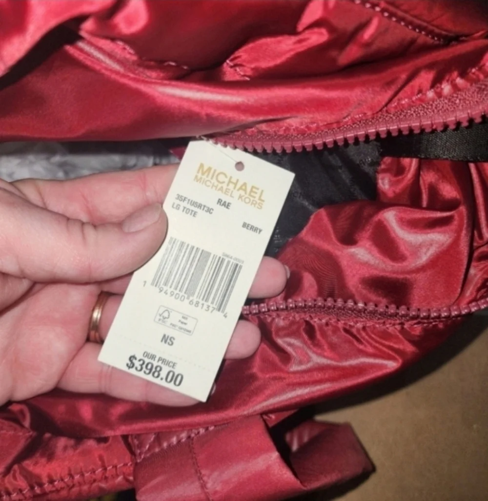 NWT $400 Michael Kors Large Quilted Nylon Rae Tote Bag